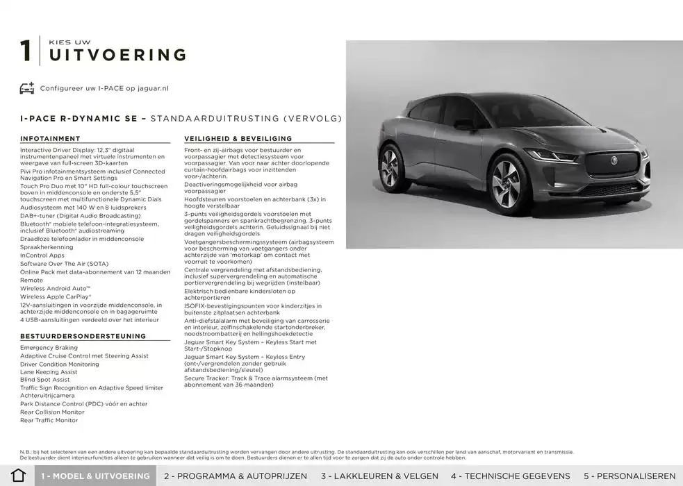 Jaguar I-PACE van 20 november tot 30 juni 2025 - Folder pagina 5