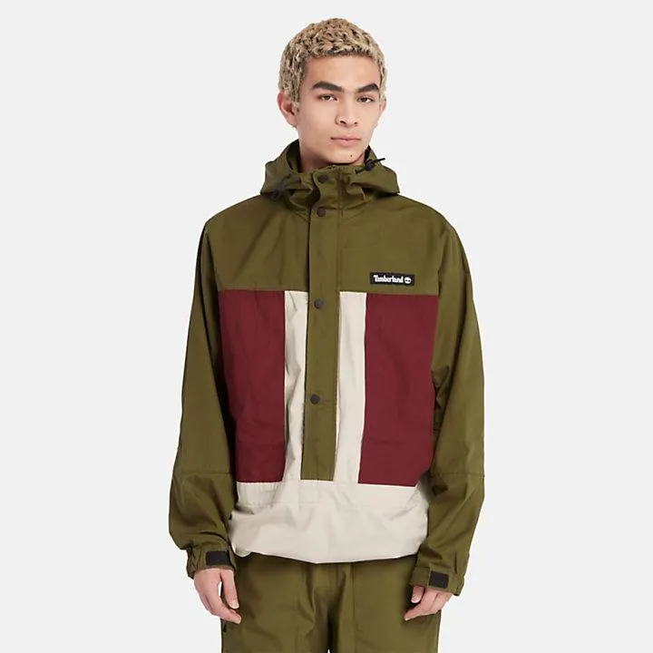 Waterafstotende anorak voor heren in groen