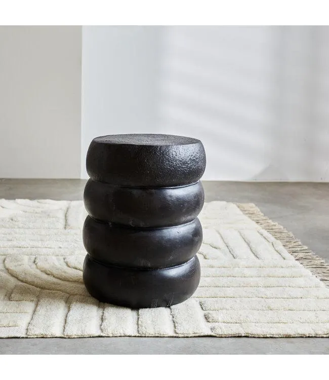 Bijzettafel Sterre zwart Ø38