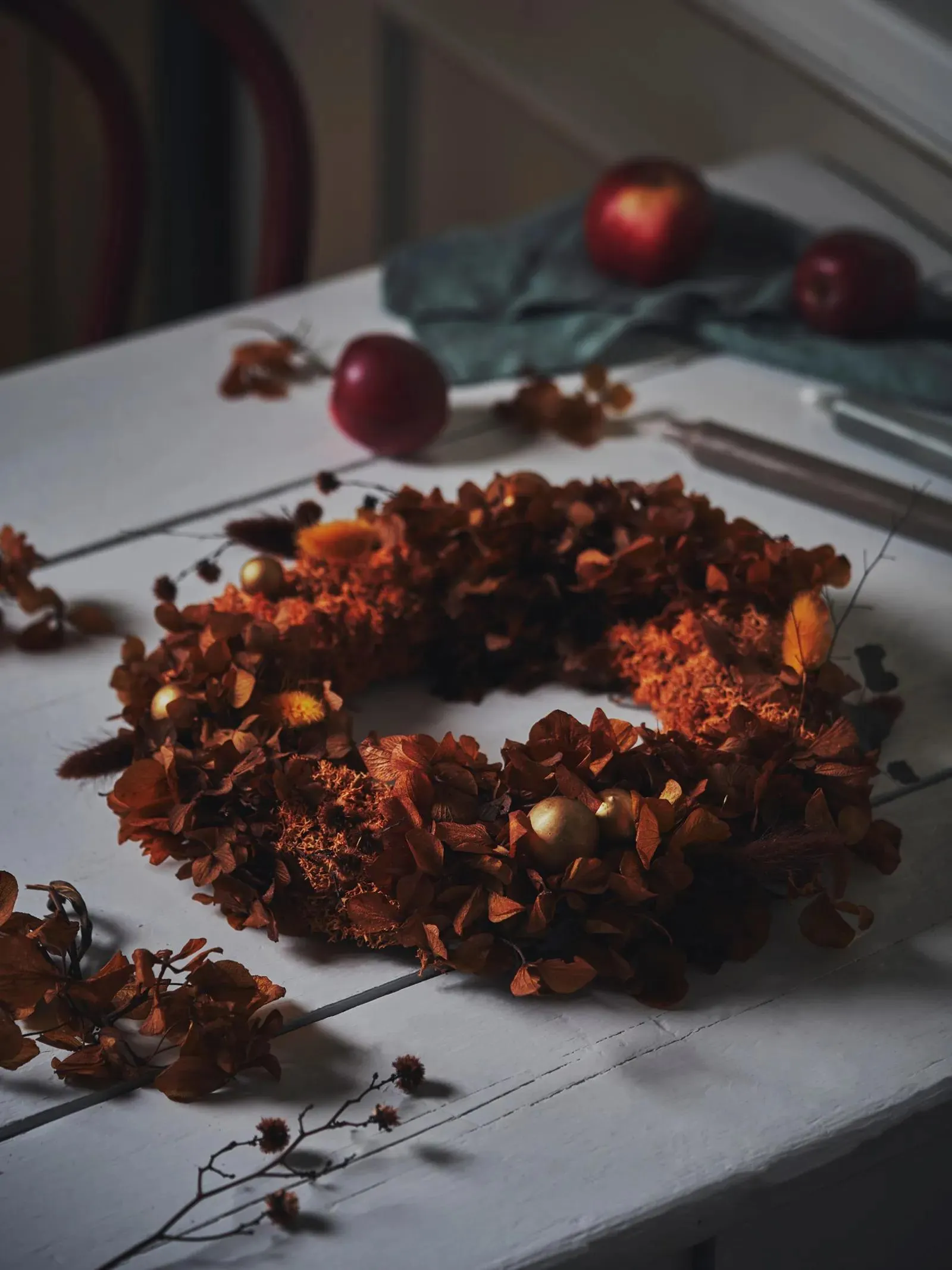 DIY-krans bruin Ø30