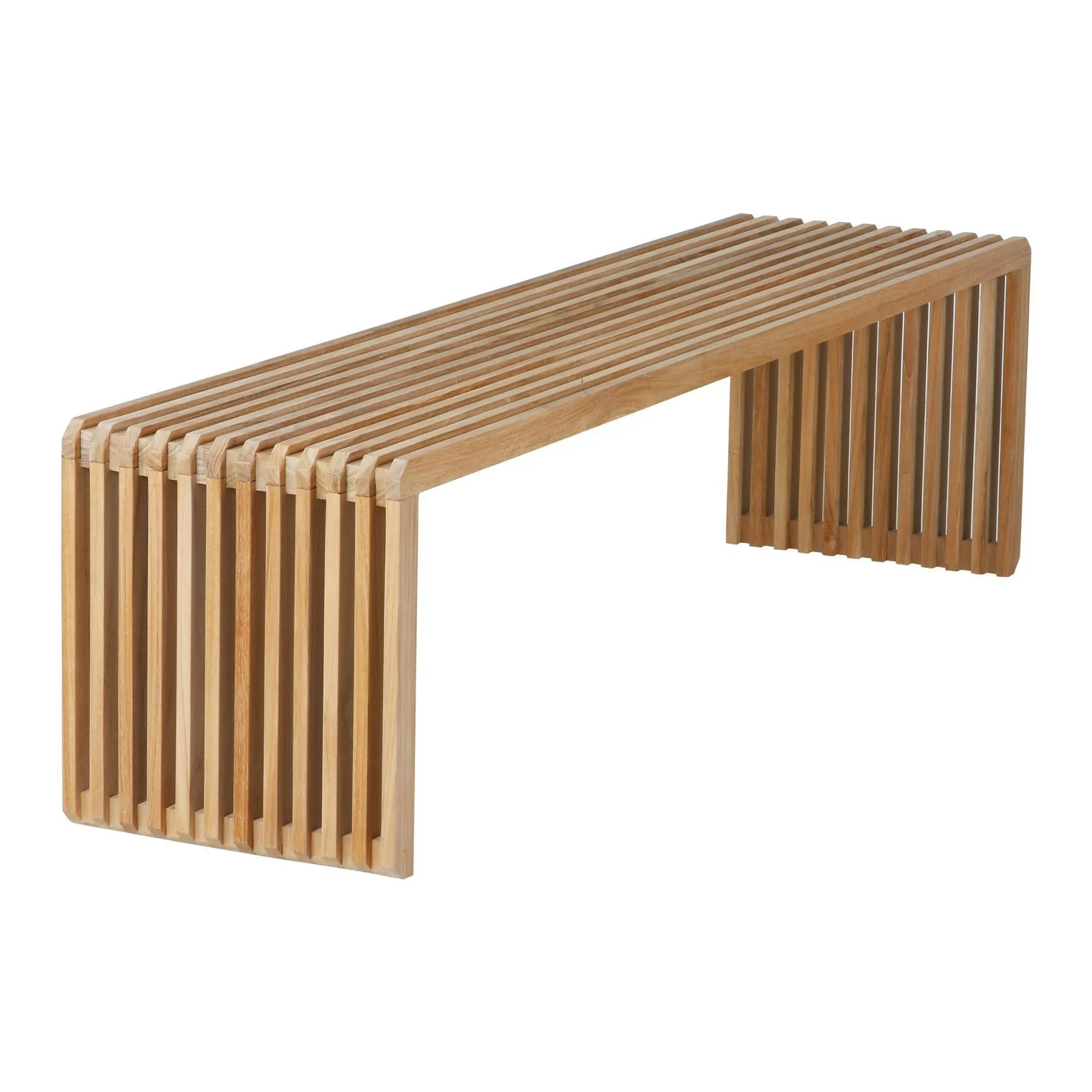 HKliving Slatted Bankje - Teak