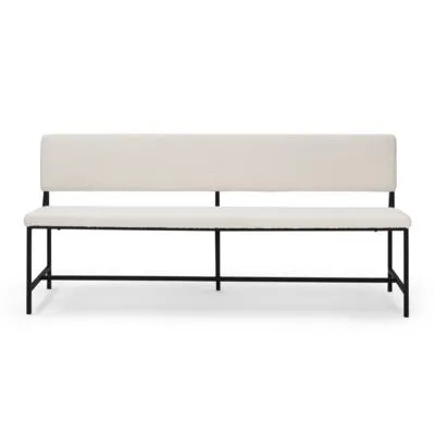 Eetkamerbank Suits 180 cm bouclé natural