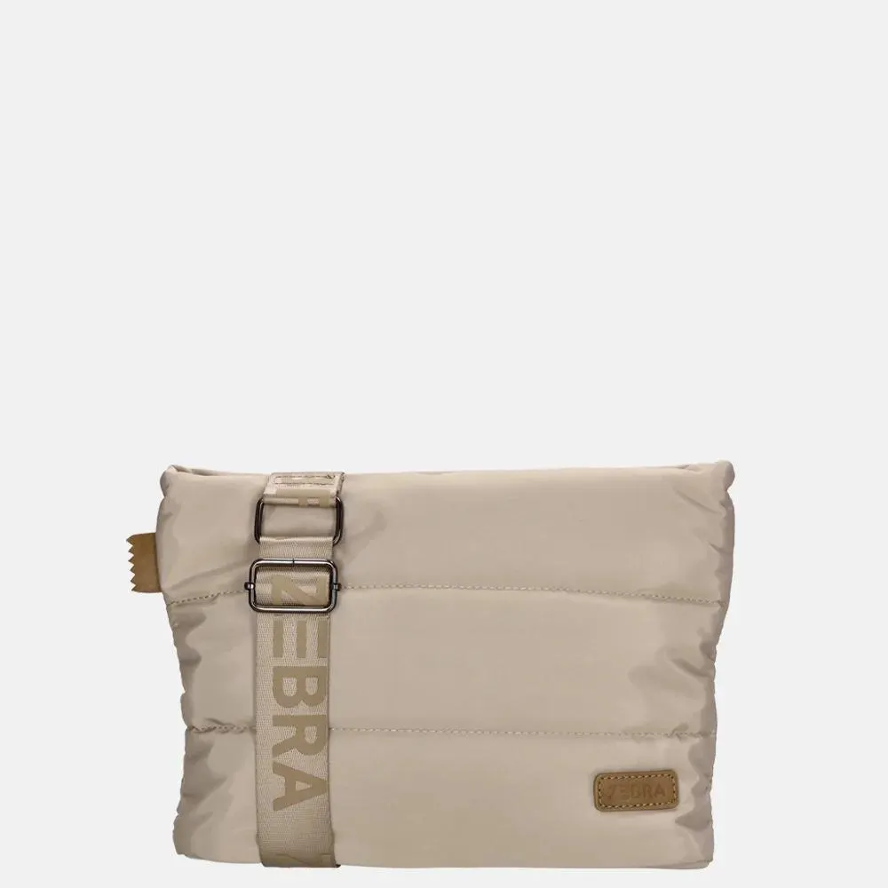 Zebra Trends crossbody tas licht taupe