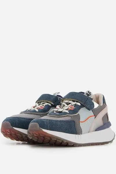 Barst! Sneakers blauw Leer