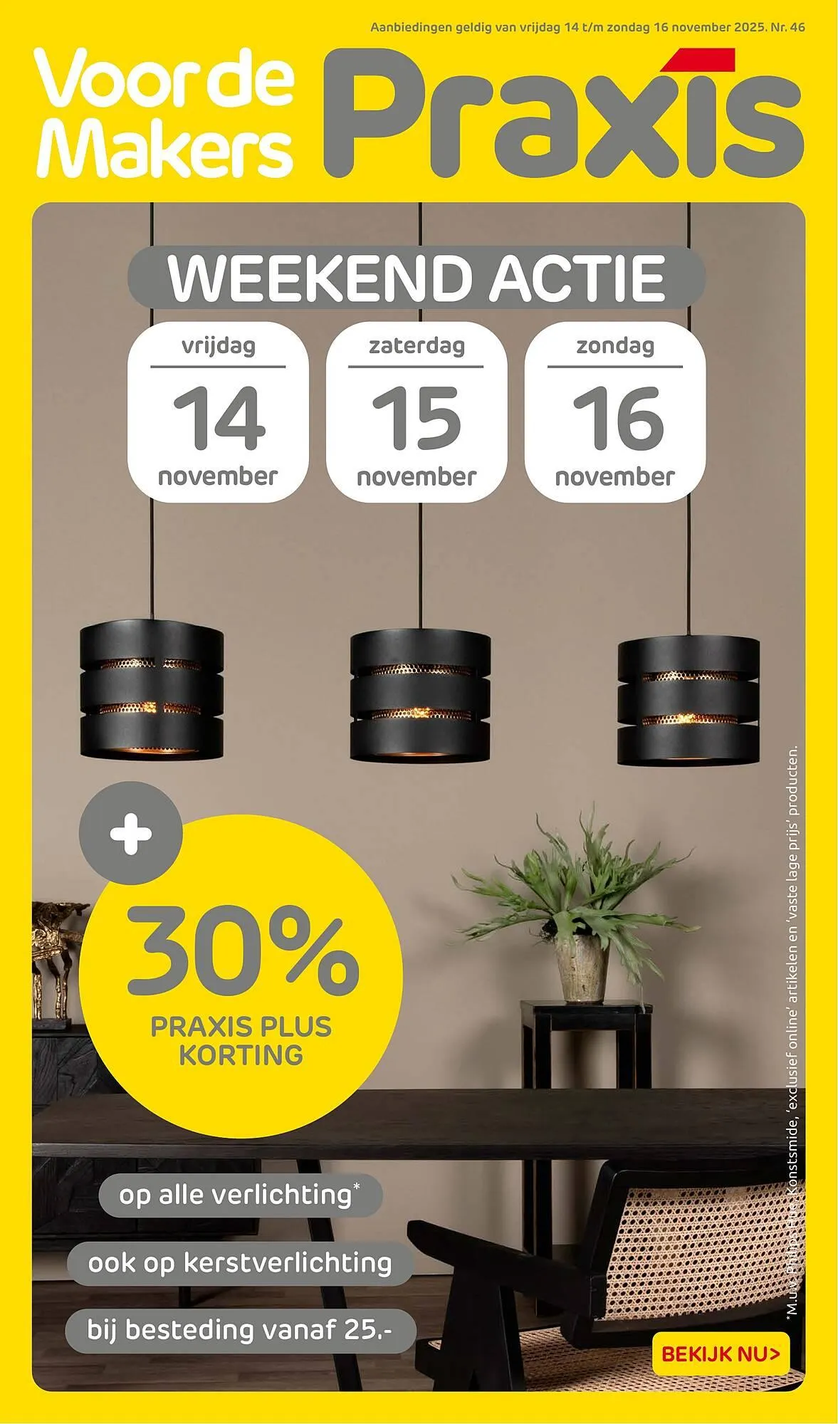 Praxis folder van 14 november tot 16 november 2025 - Folder pagina 1