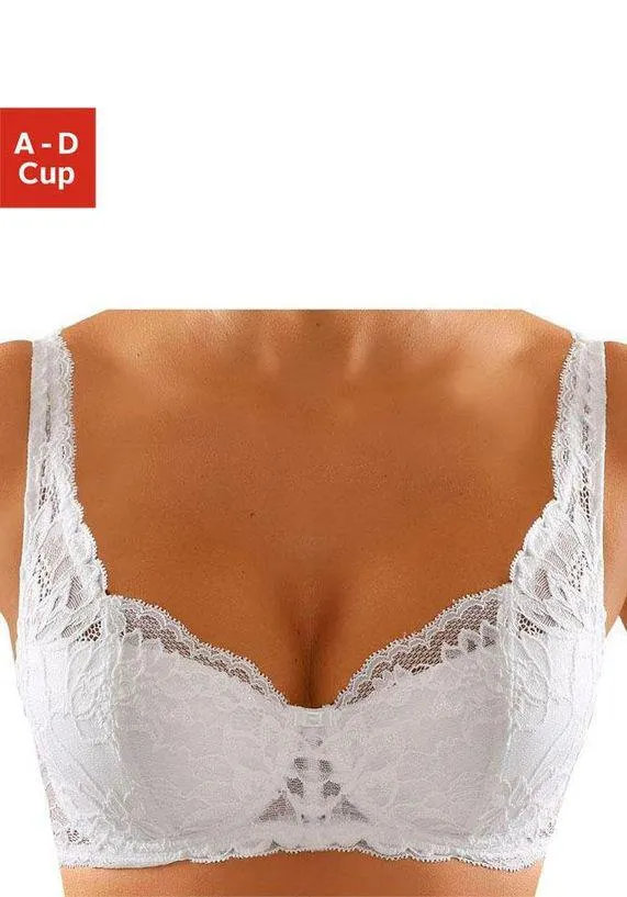 Triumph Balconette-bh Amourette Charm WHP met mooie volkant en zachte pads, cups van fijn kant