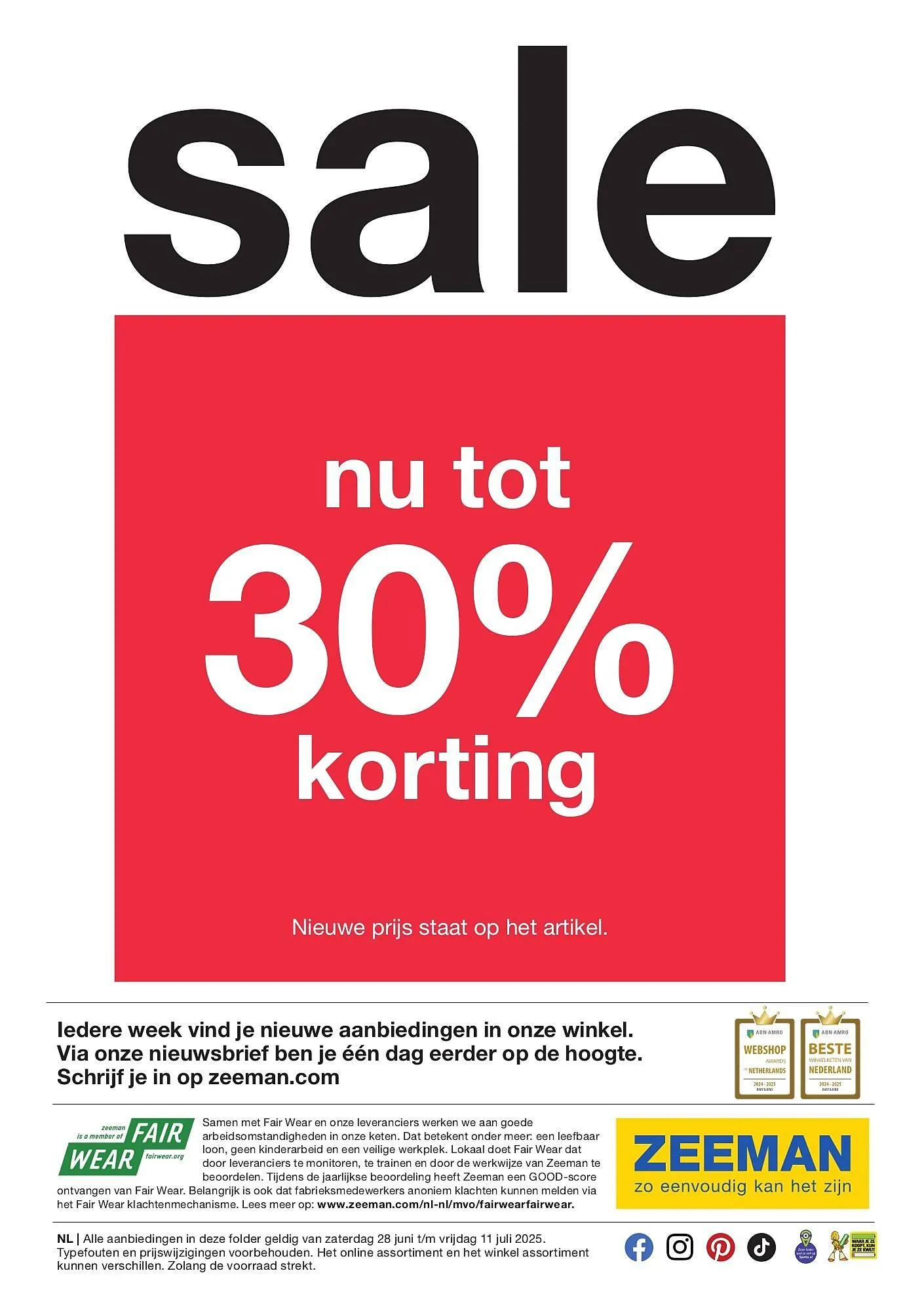 Zeeman folder van 28 juni tot 11 juli 2025 - Folder pagina 19