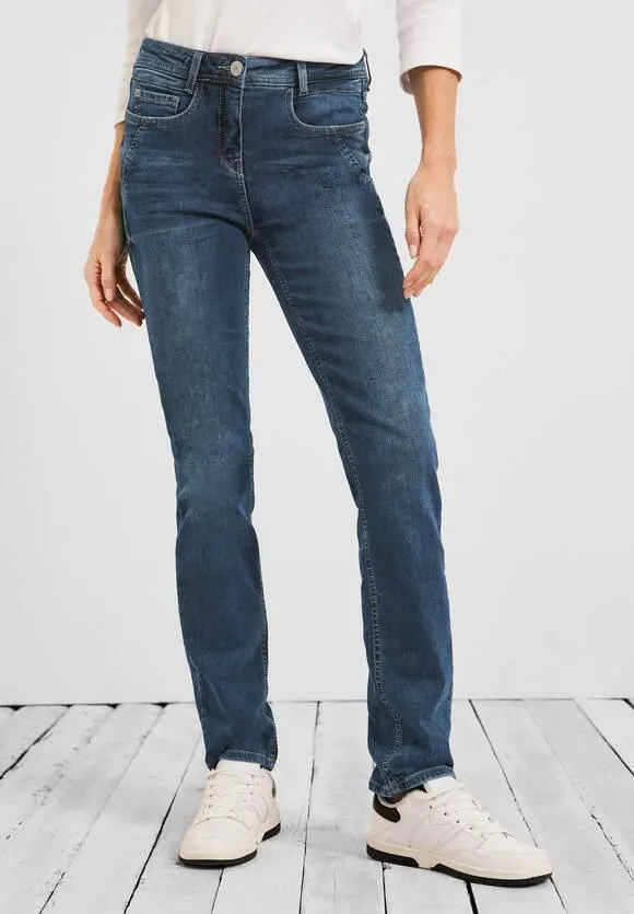 Slim fit jeans met hoge taille