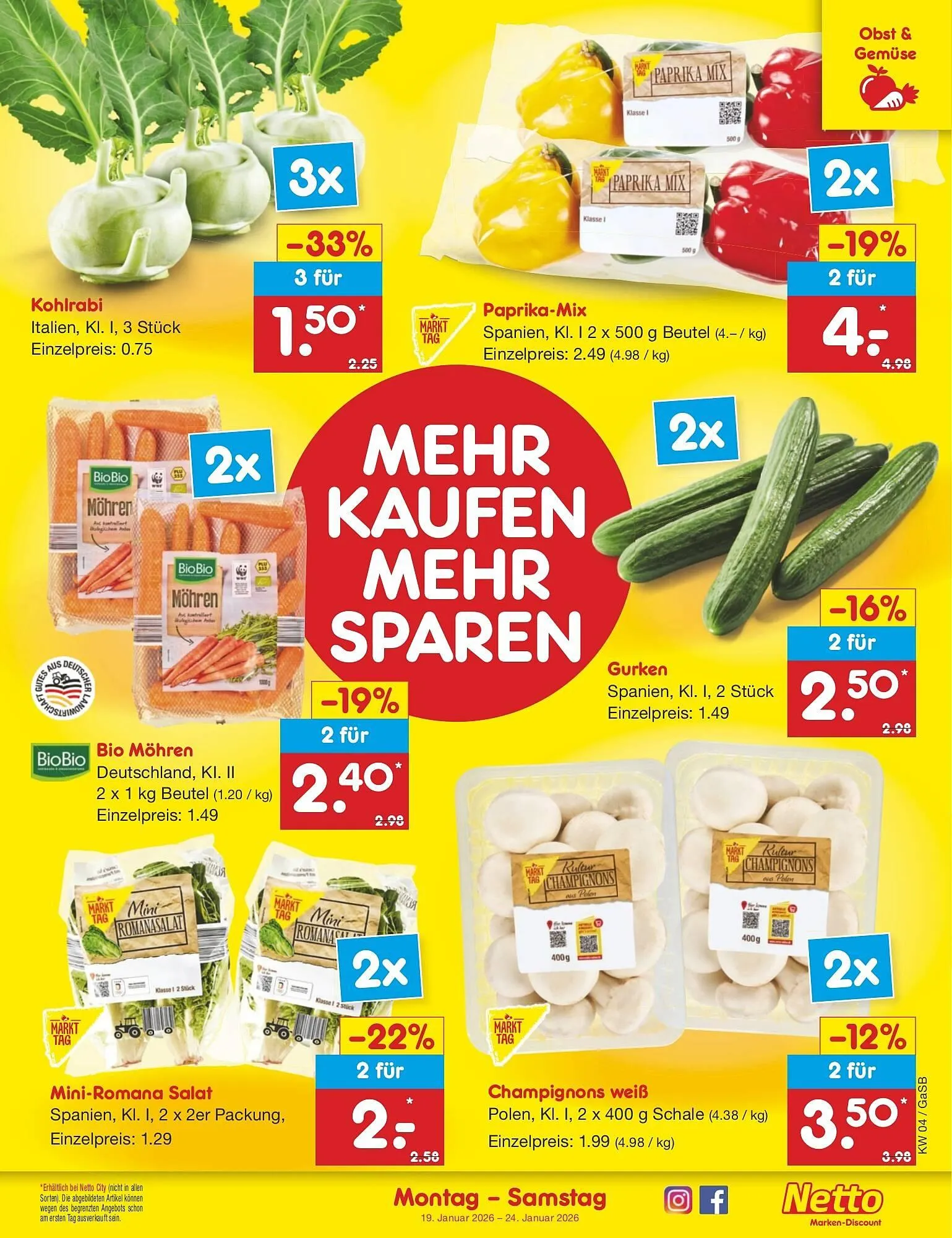 Netto Marken-Discount DE folder van 19 januari tot 24 januari 2026 - Folder pagina 3