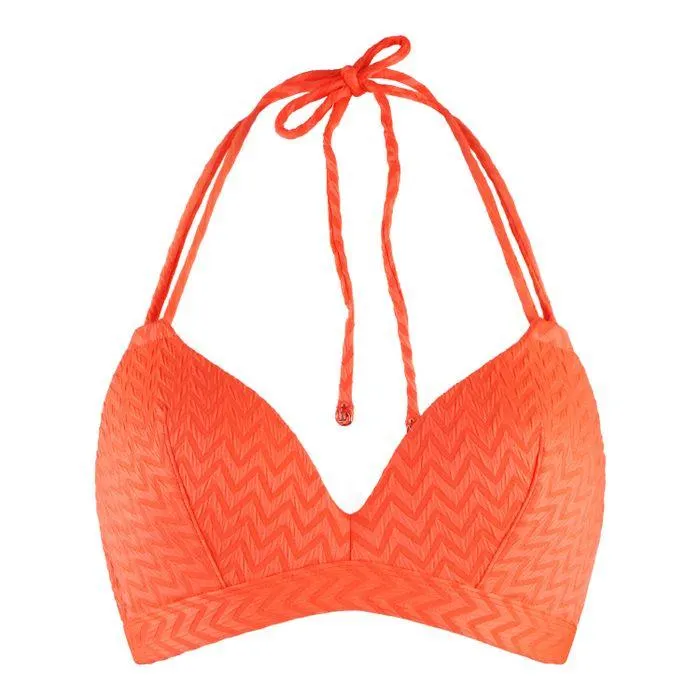 Triangle bikinitop dames hot coral