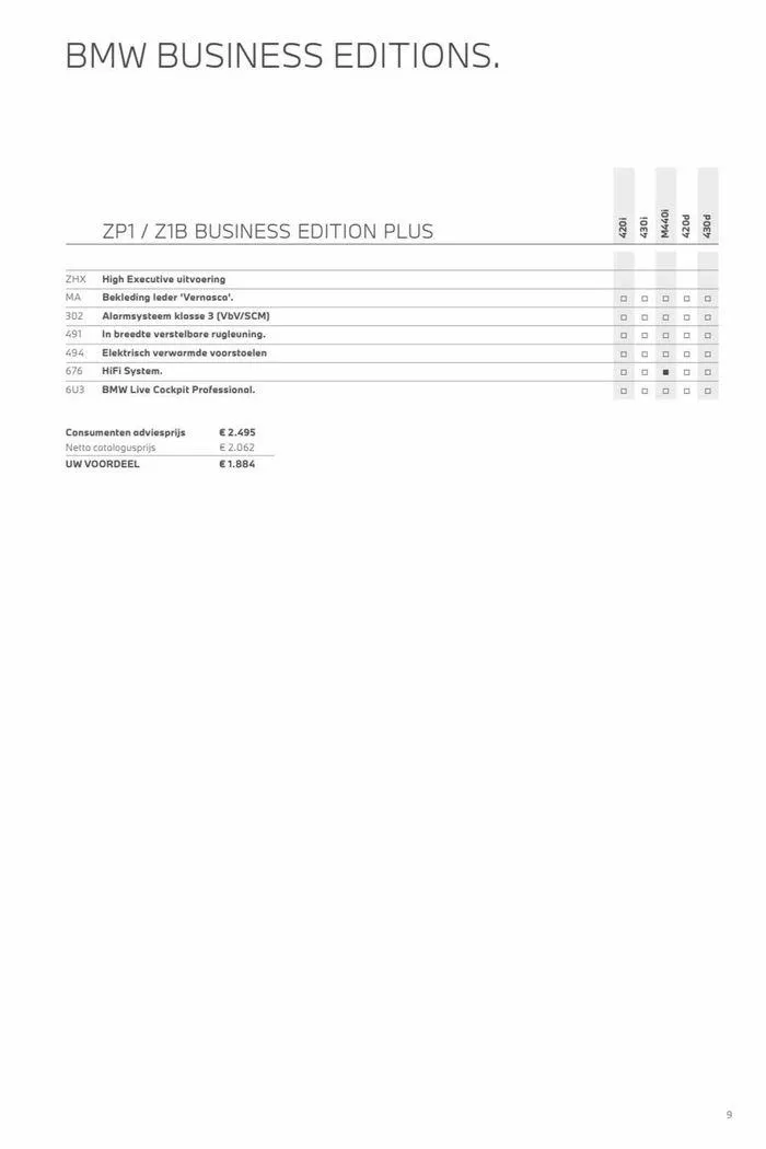 4-serie Gran Coupé van 12 november tot 12 november 2024 - Folder pagina 9