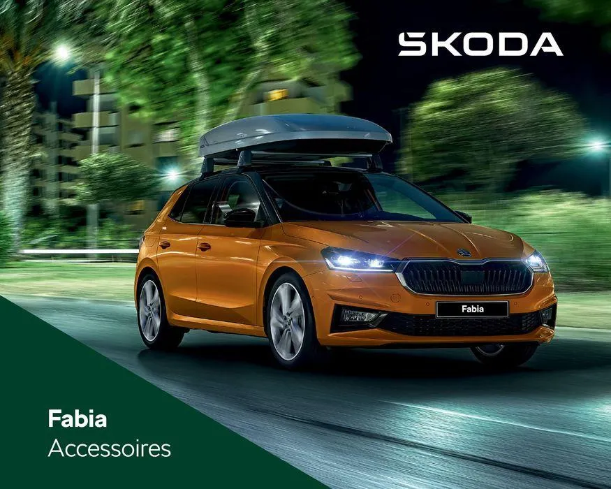 Škoda Fabia accessoires brochure van 2 augustus tot 2 augustus 2025 - Folder pagina 1