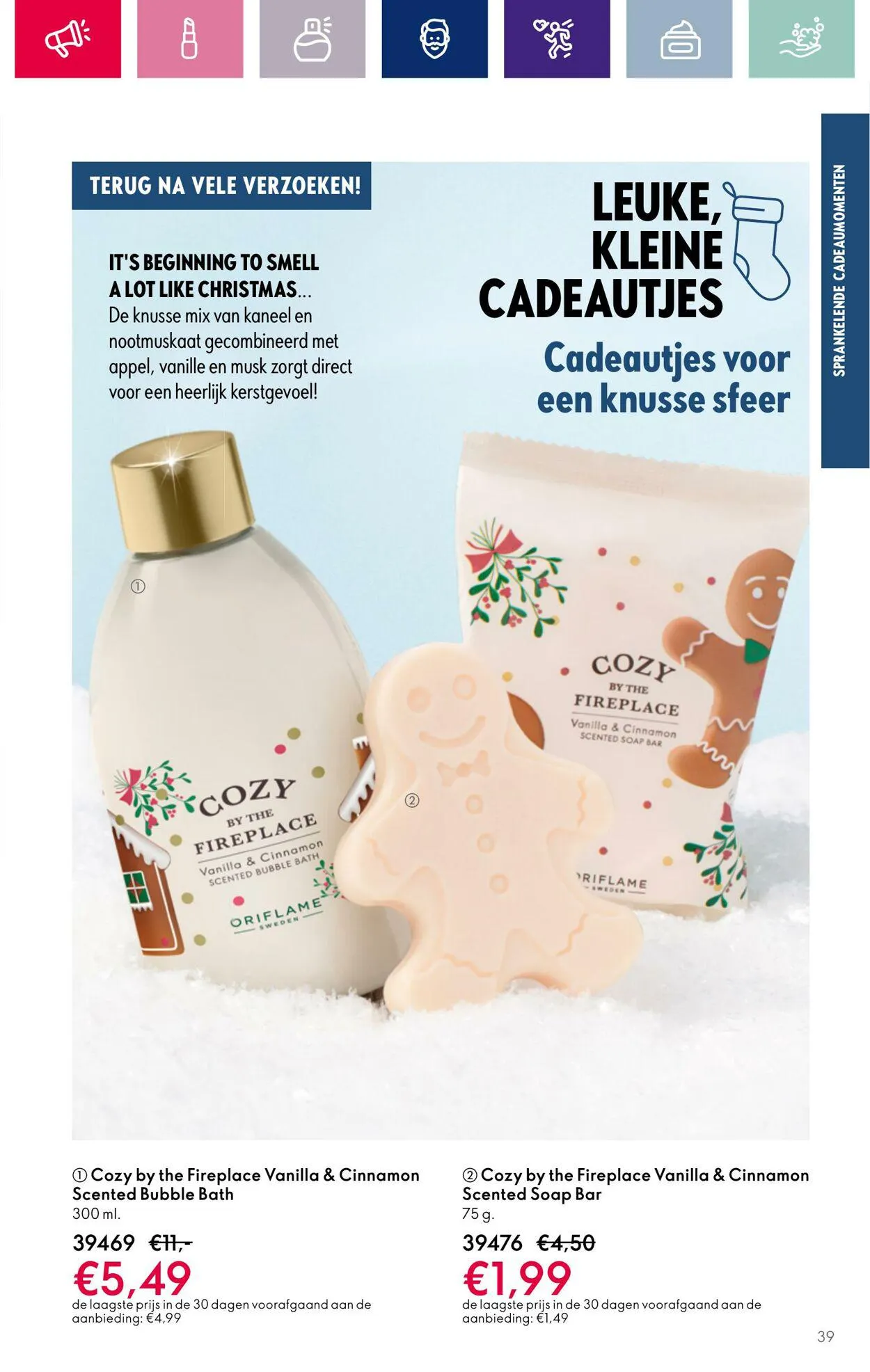 Oriflame Actuele folder van 29 november tot 19 december 2023 - Folder pagina 39
