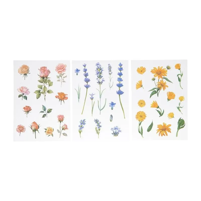 Bloemen stickers - set van 36