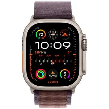 Apple Watch Ultra 2 (Paarse Nylon Band S)