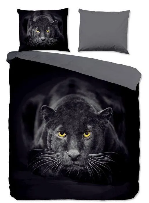 Pure Dekbedovertrek Micropercal Panter - black