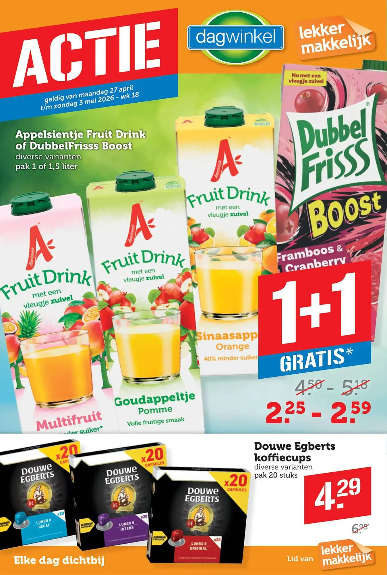 Dagwinkel folder van 27 april tot 3 mei 2026 - Folder pagina 1