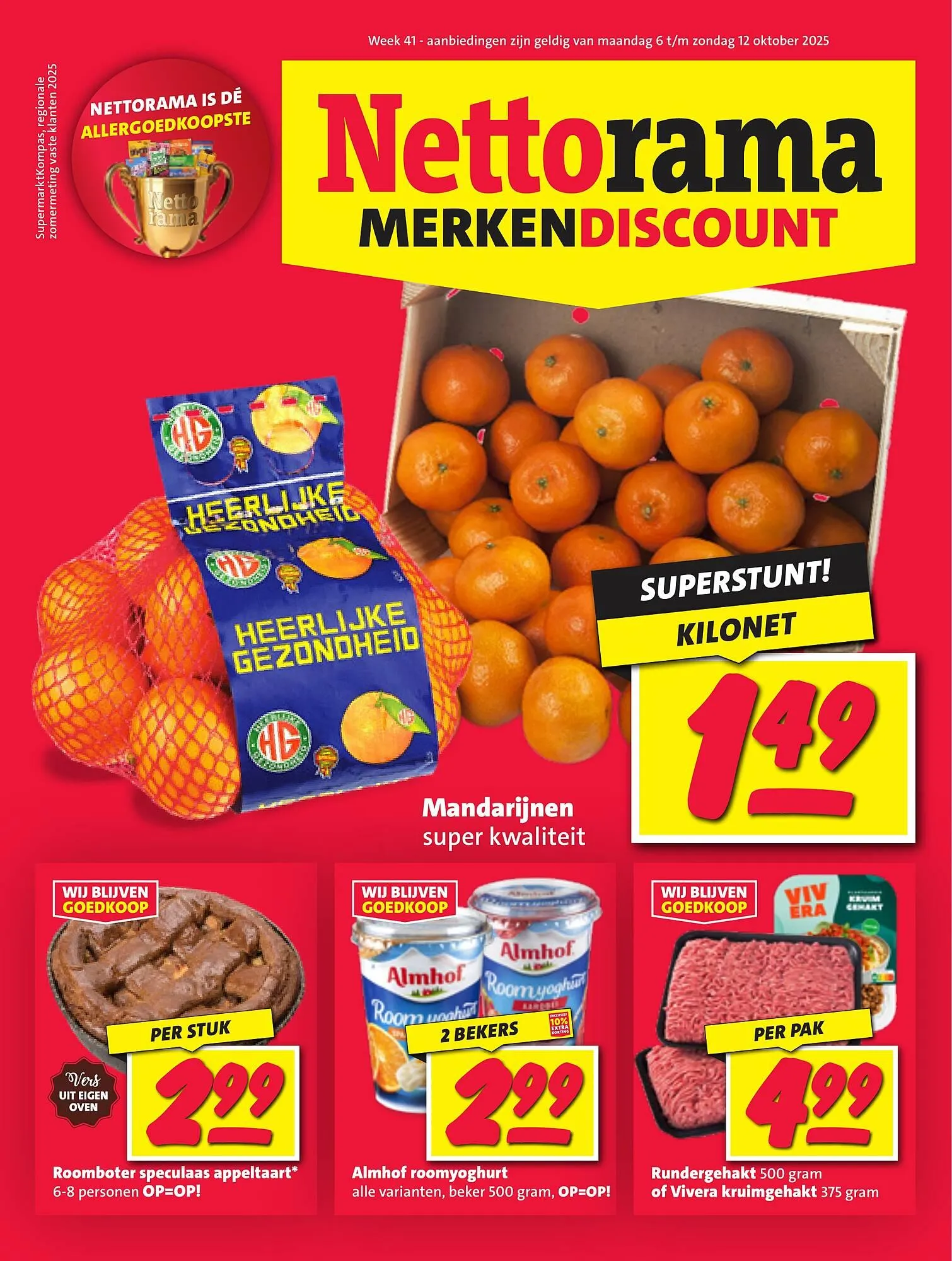 Nettorama folder van 6 oktober tot 12 oktober 2025 - Folder pagina 1