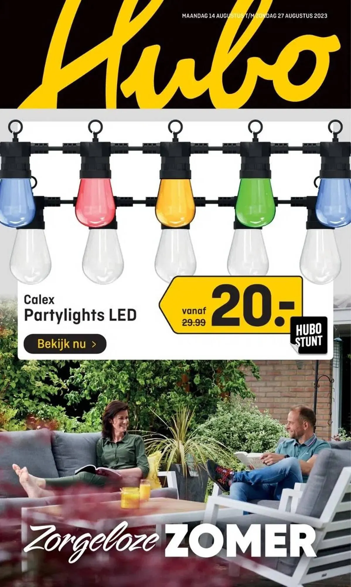 Hubo folder van 13 augustus tot 27 augustus 2023 - Folder pagina 1