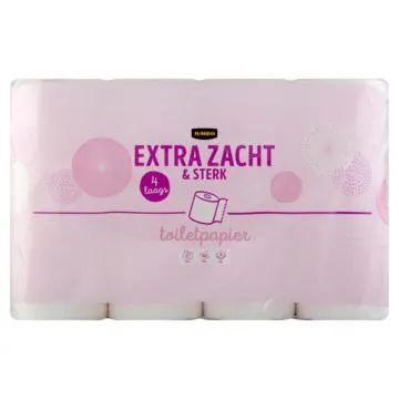 Jumbo Extra Zacht & Sterk 4-Laags Toiletpapier 12 Stuks
