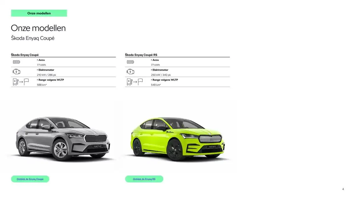 Škoda Elektrisch rijden brochure van 26 oktober tot 26 oktober 2025 - Folder pagina 4