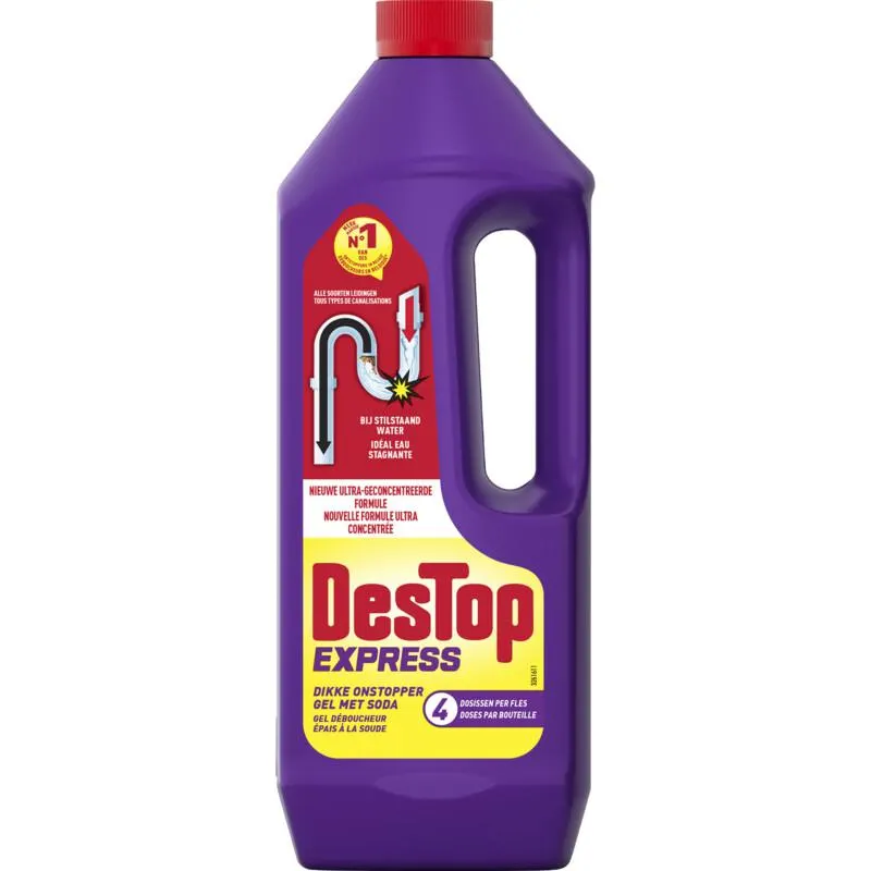 Destop Gel express ontstopper met soda