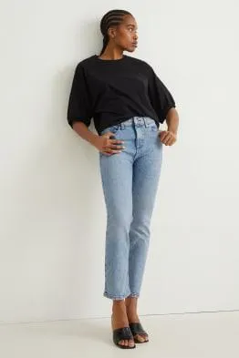 Straight jeans - high waist - LYCRA®