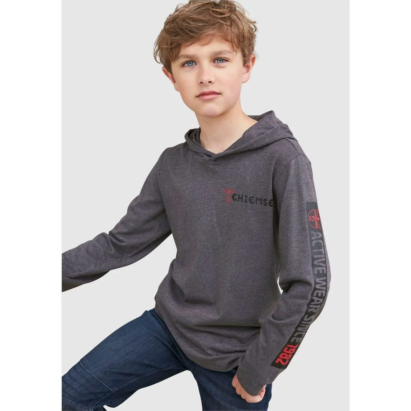 Chiemsee Capuchonshirt Met mouwprint Langarm, stijlvolle druk, van katoenmix, met capuchon