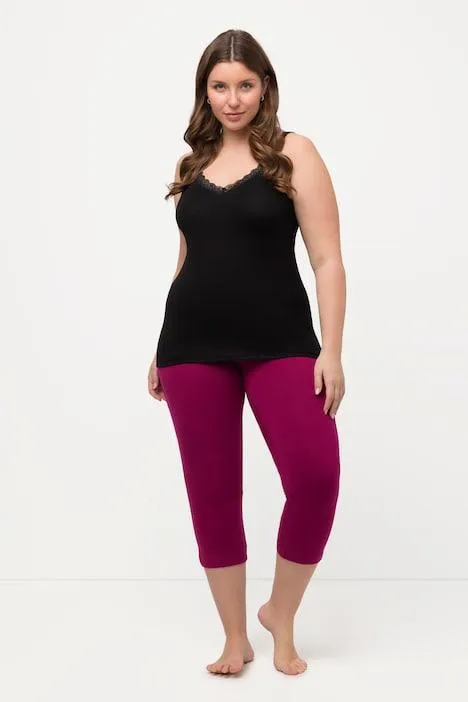 Capribroek, 7/8-lengte, elastische tailleband, tot maat 66/68