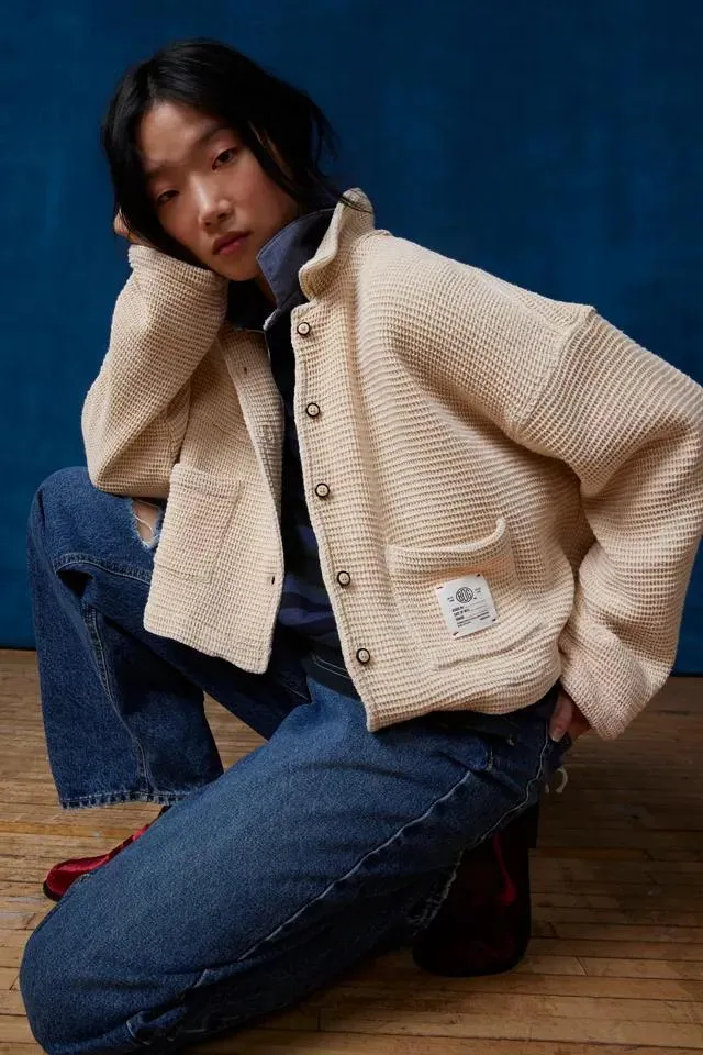 BDG Jersey Chore Waffle Shirt