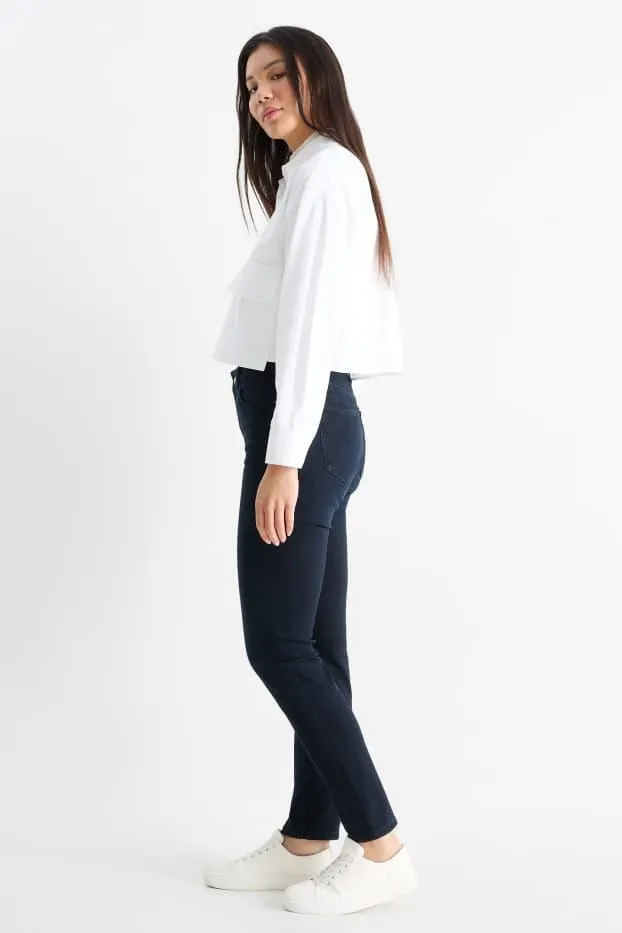 Slim jeans - mid waist - shaping jeans - LYCRA®