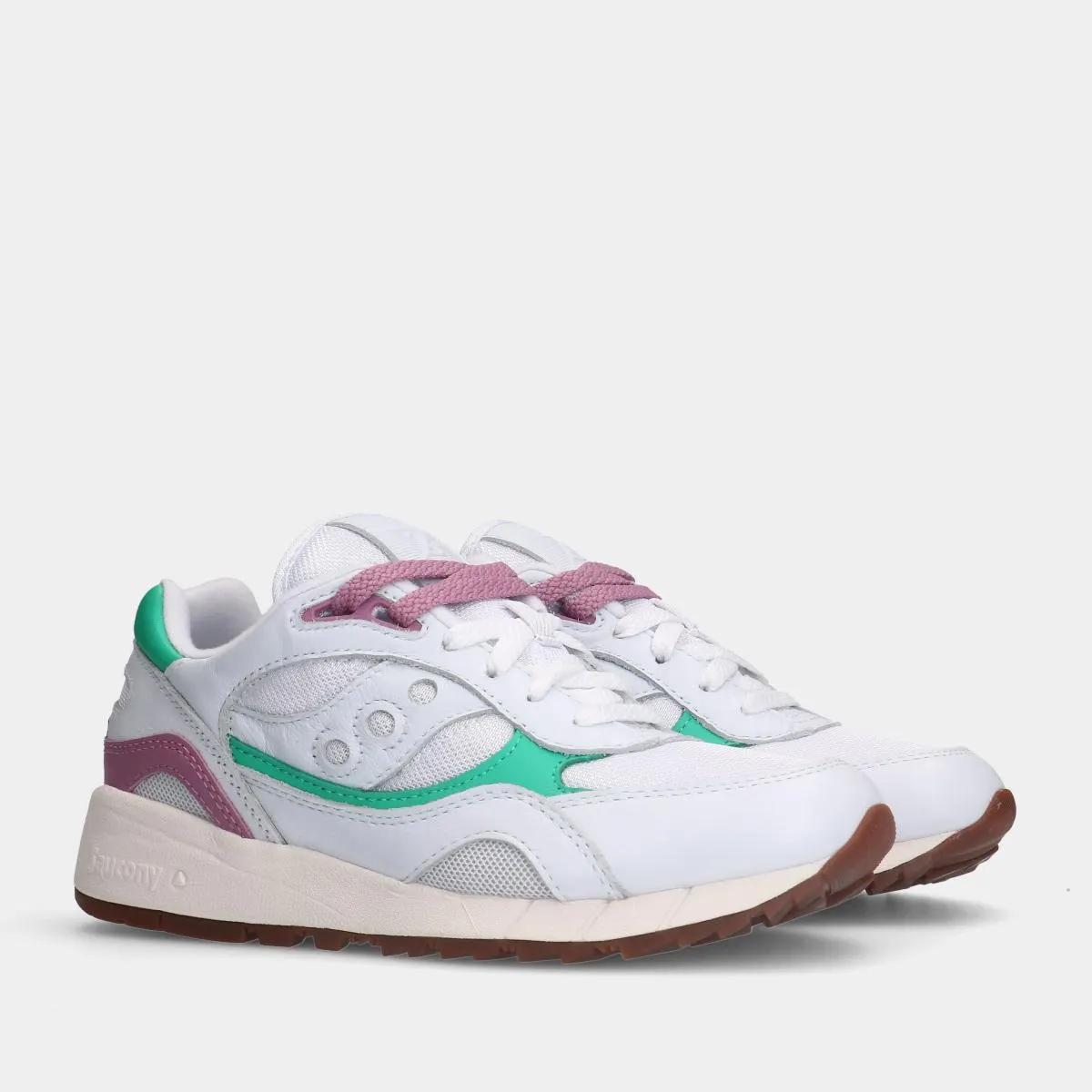 Saucony shadow 6000 white/navy dames sneakers