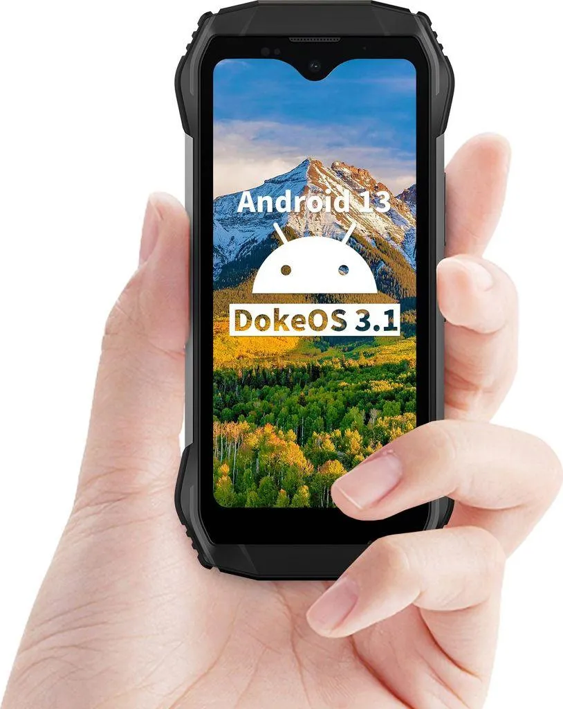 Blackview N6000 Black Rugged Smartphone, Mini Outdoorhandy mit 8 GB RAM und 256 GB Speicher