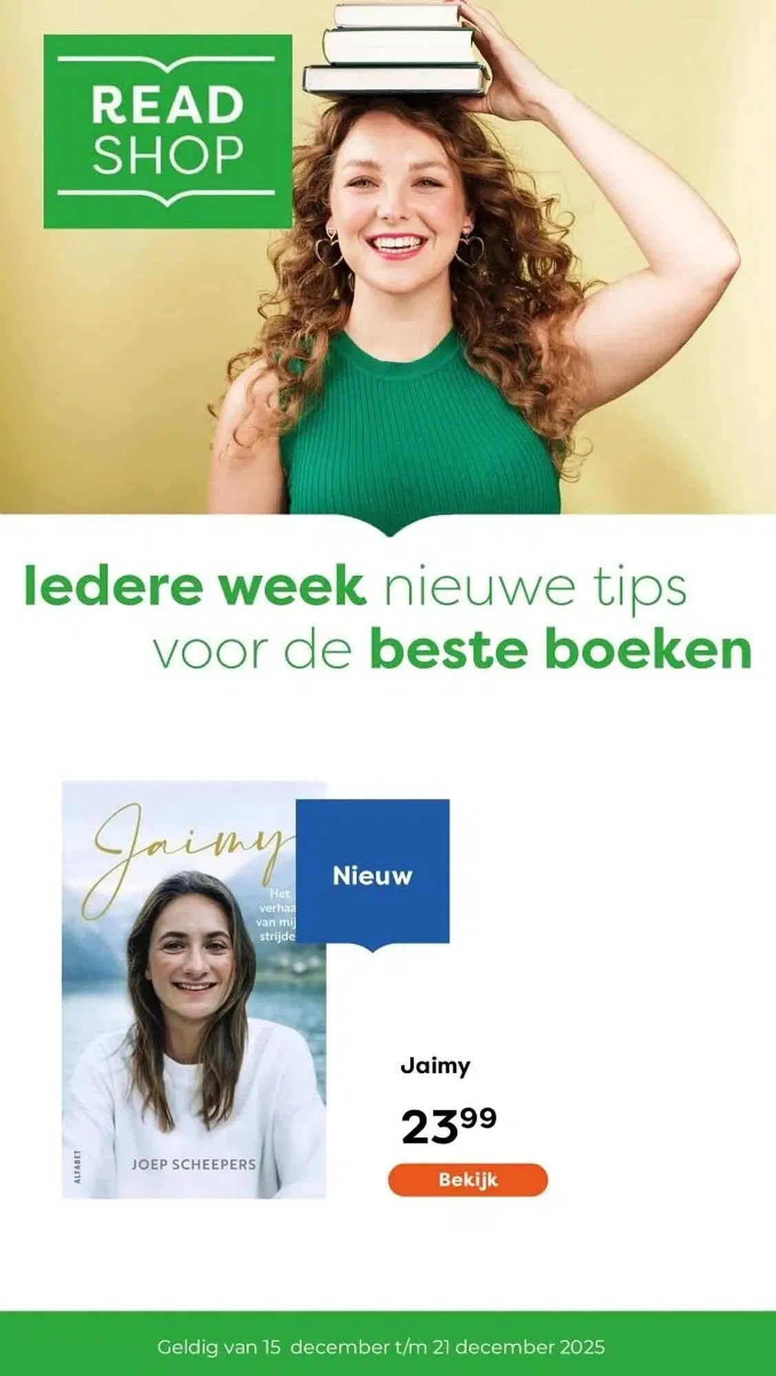 The Read Shop folder van 15 december tot 21 december 2025 - Folder pagina 1