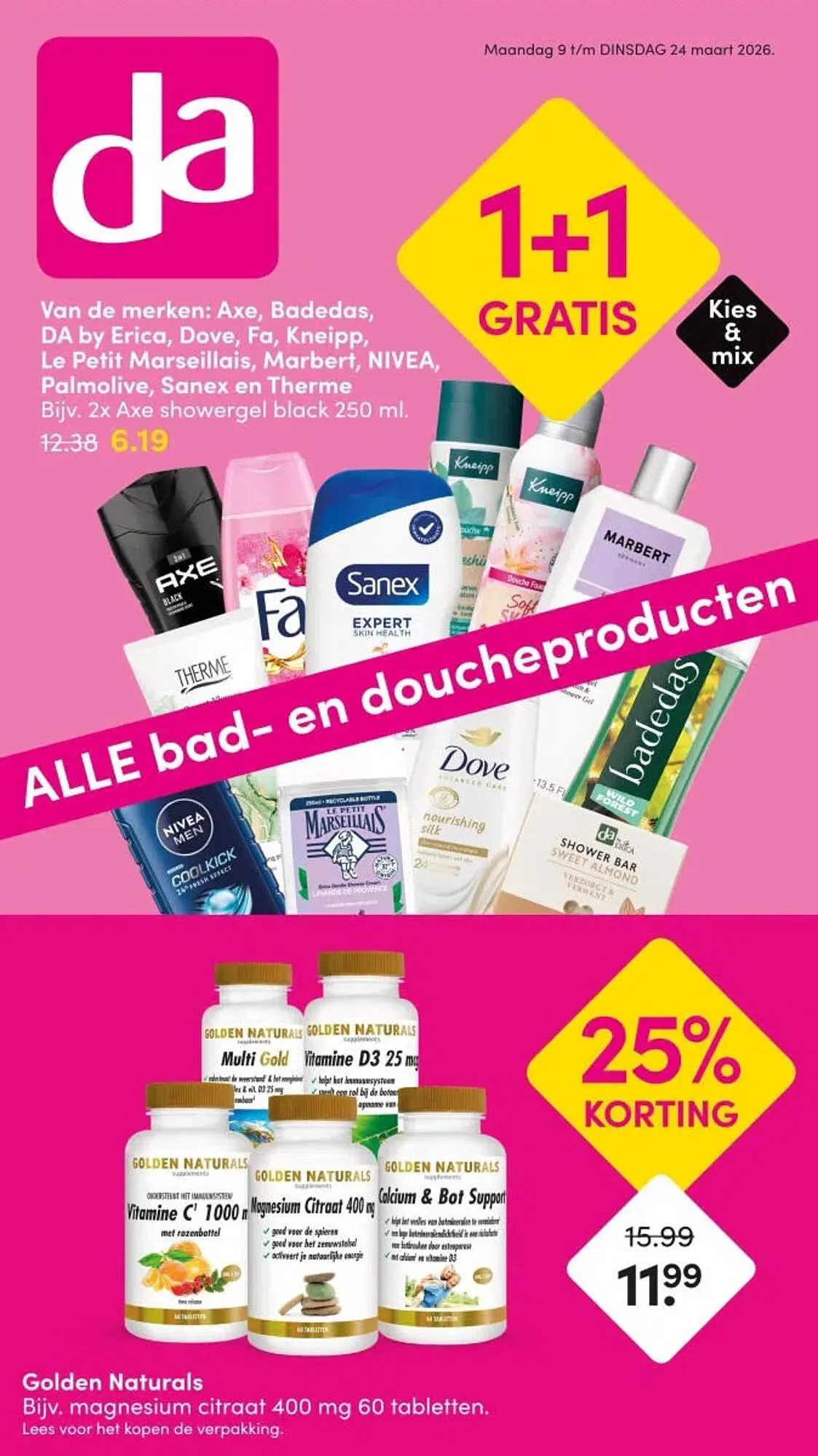 DA folder van 15 maart tot 24 maart 2026 - Folder pagina 1