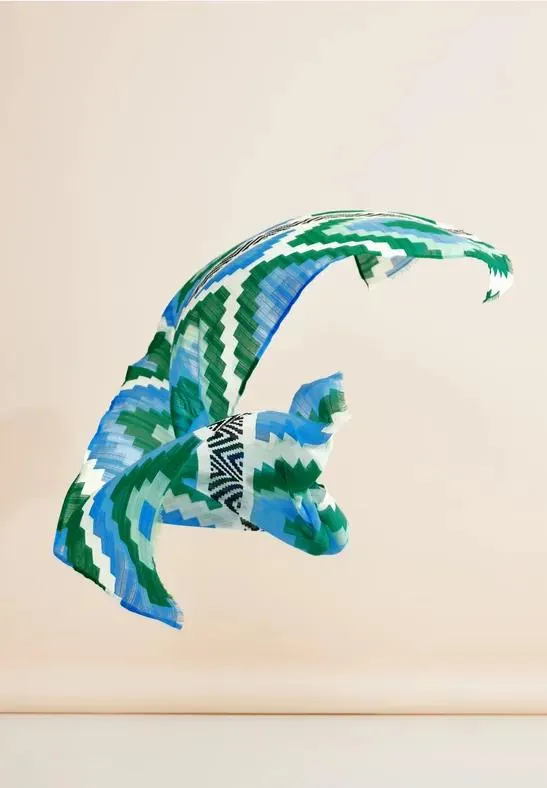 Lange sjaal met print