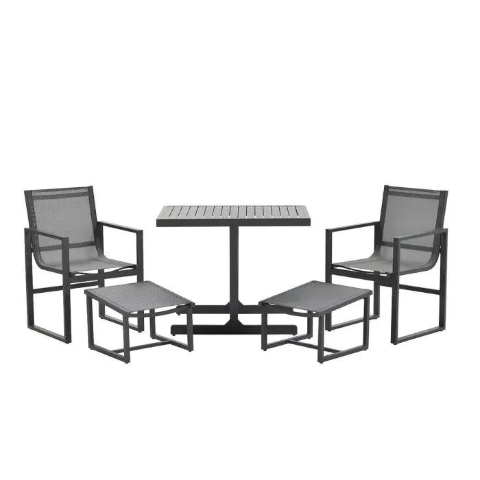 Nava balkonset 5-delig - donker grijs