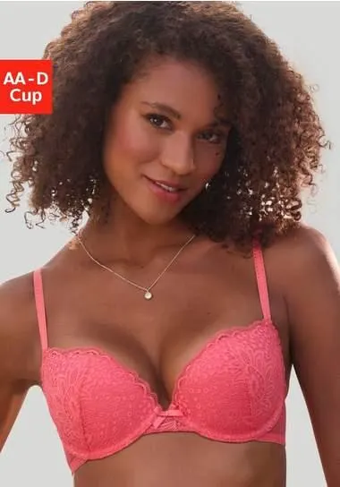 Vivance Push-up-bh rondom met gebloemd kant, dessous