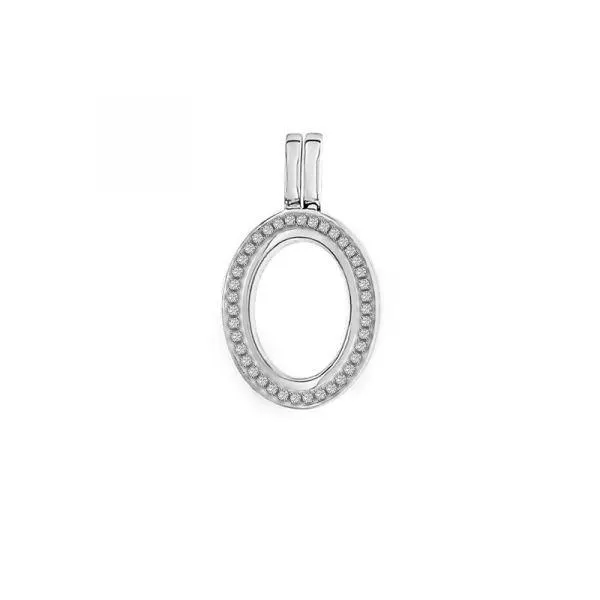 MY iMenso Ovali (14Vmm) medaillon "zirconi" (925/rhod-plated)