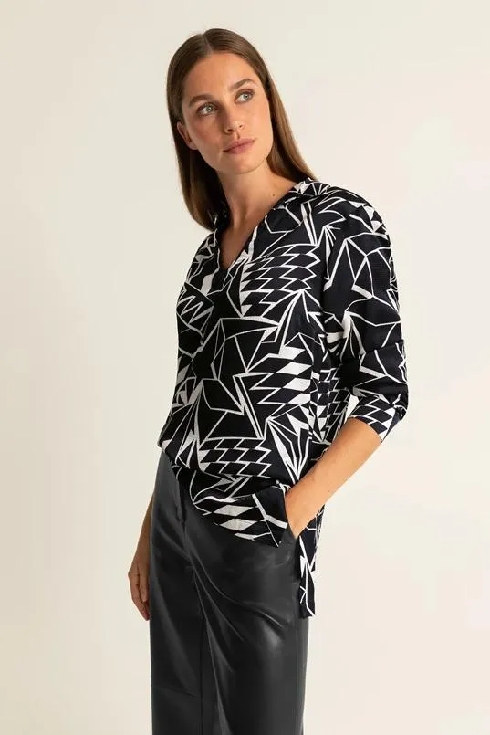 Bloes met print