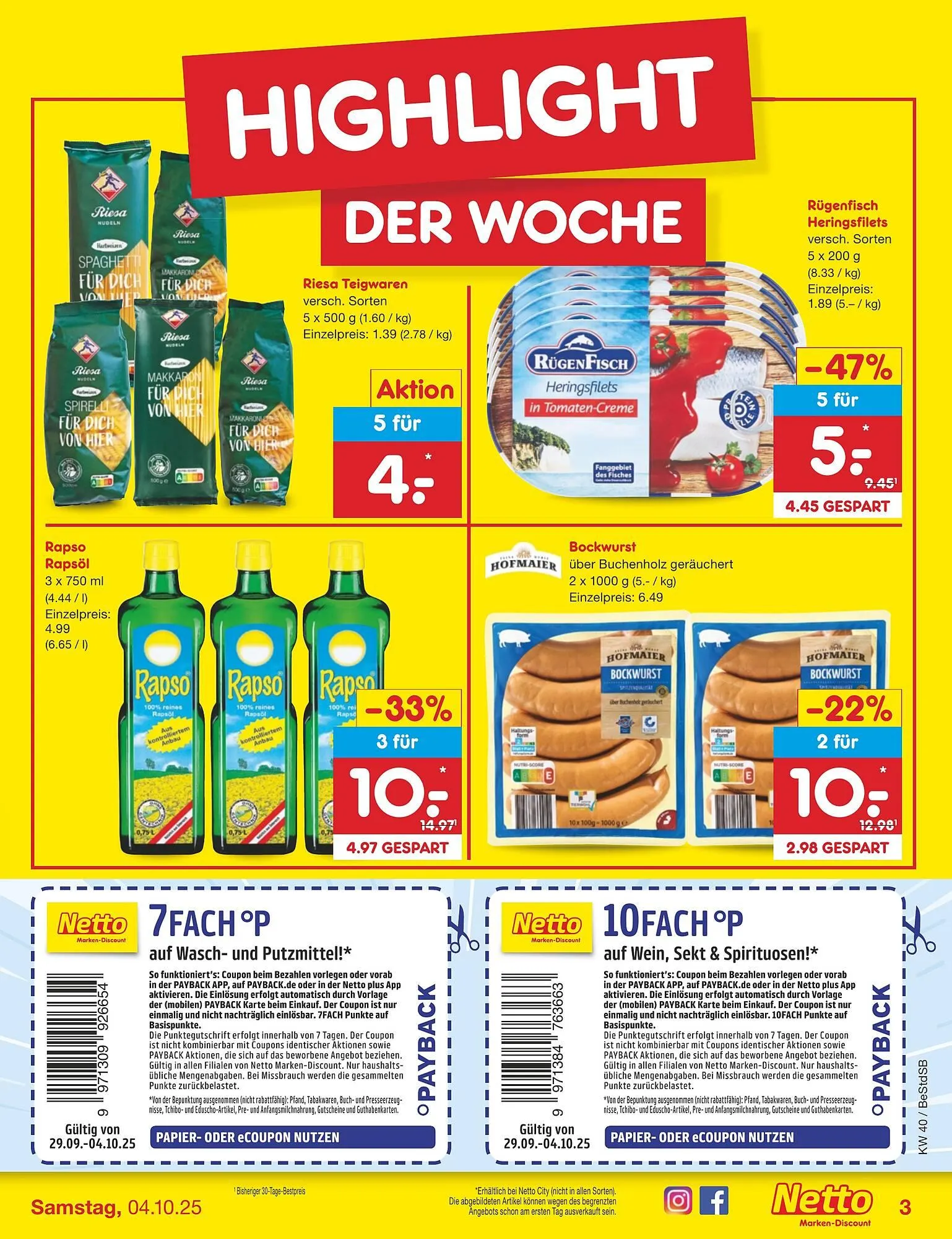 Netto Marken-Discount DE folder van 29 september tot 4 oktober 2025 - Folder pagina 3