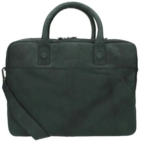 DSTRCT laptoptas / Aktetas / Werktas 15.6 Inch Leer Wall Street Zwart