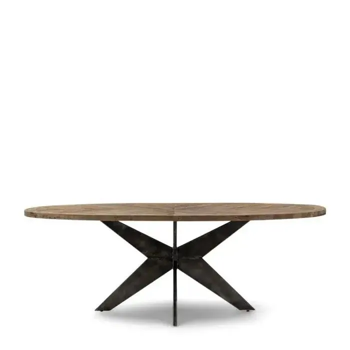 Eettafel - Ovaal Falcon Crest 230X150 - Oak/Black