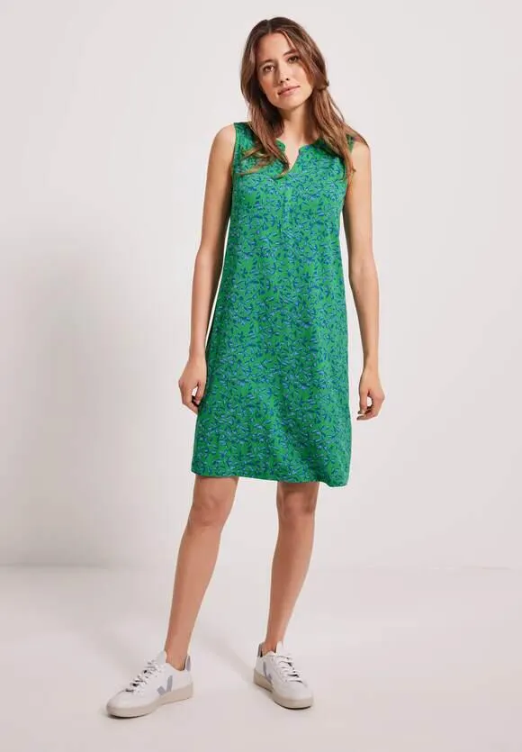 Jersey jurk met onopvallende print