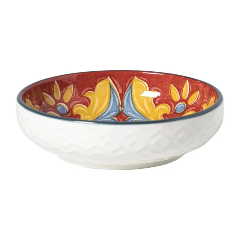 Schaaltje Pablo klein - rood/blauw - ø8.7x2.4 cm