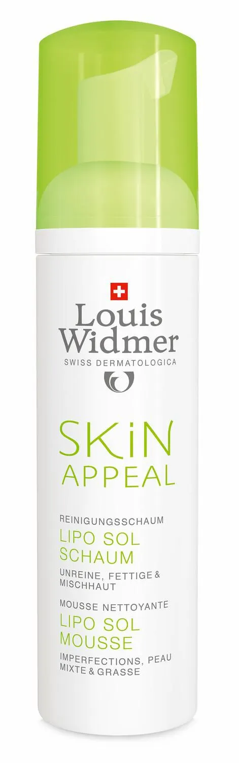 Louis Widmer Skin Appeal Lipo Sol Mousse zonder parfum 150 milliliter