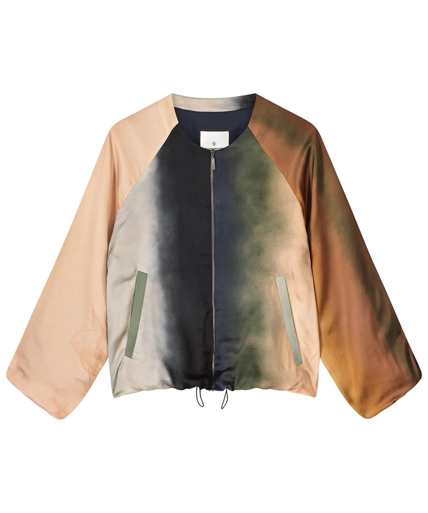 Summum silky bomberjasje faded print