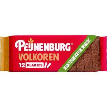 Peijnenburg ontbijtkoek volkoren geen suiker gesneden 345g
