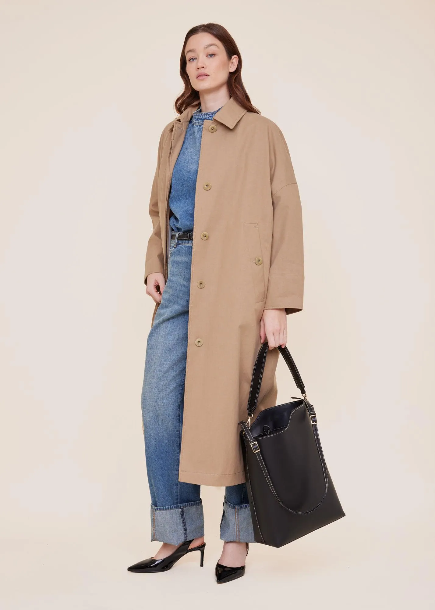 Tencel trenchcoat
