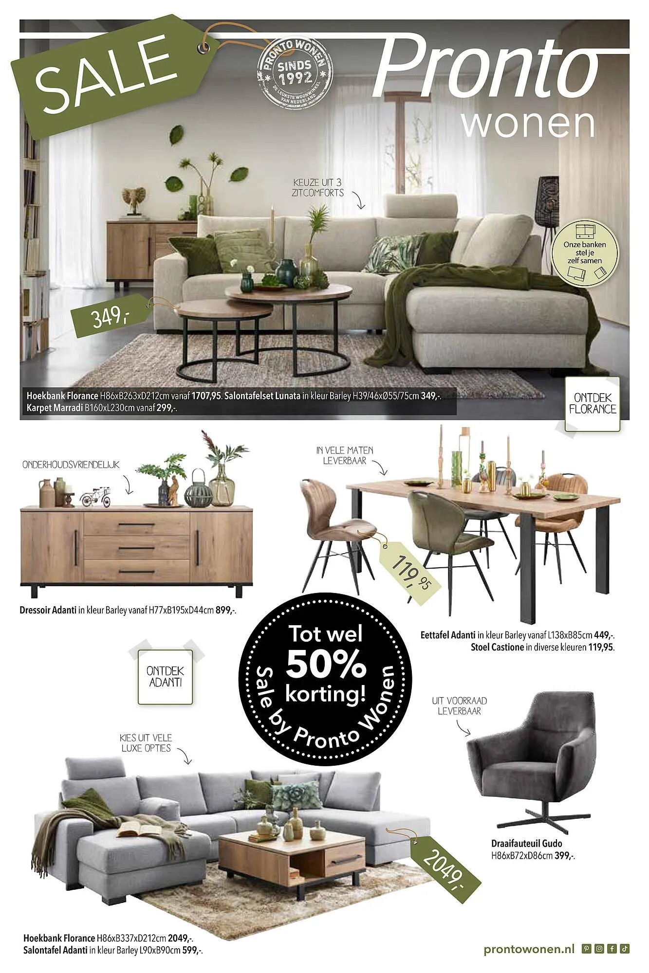 Pronto wonen folder van 8 januari tot 2 februari 2026 - Folder pagina 1